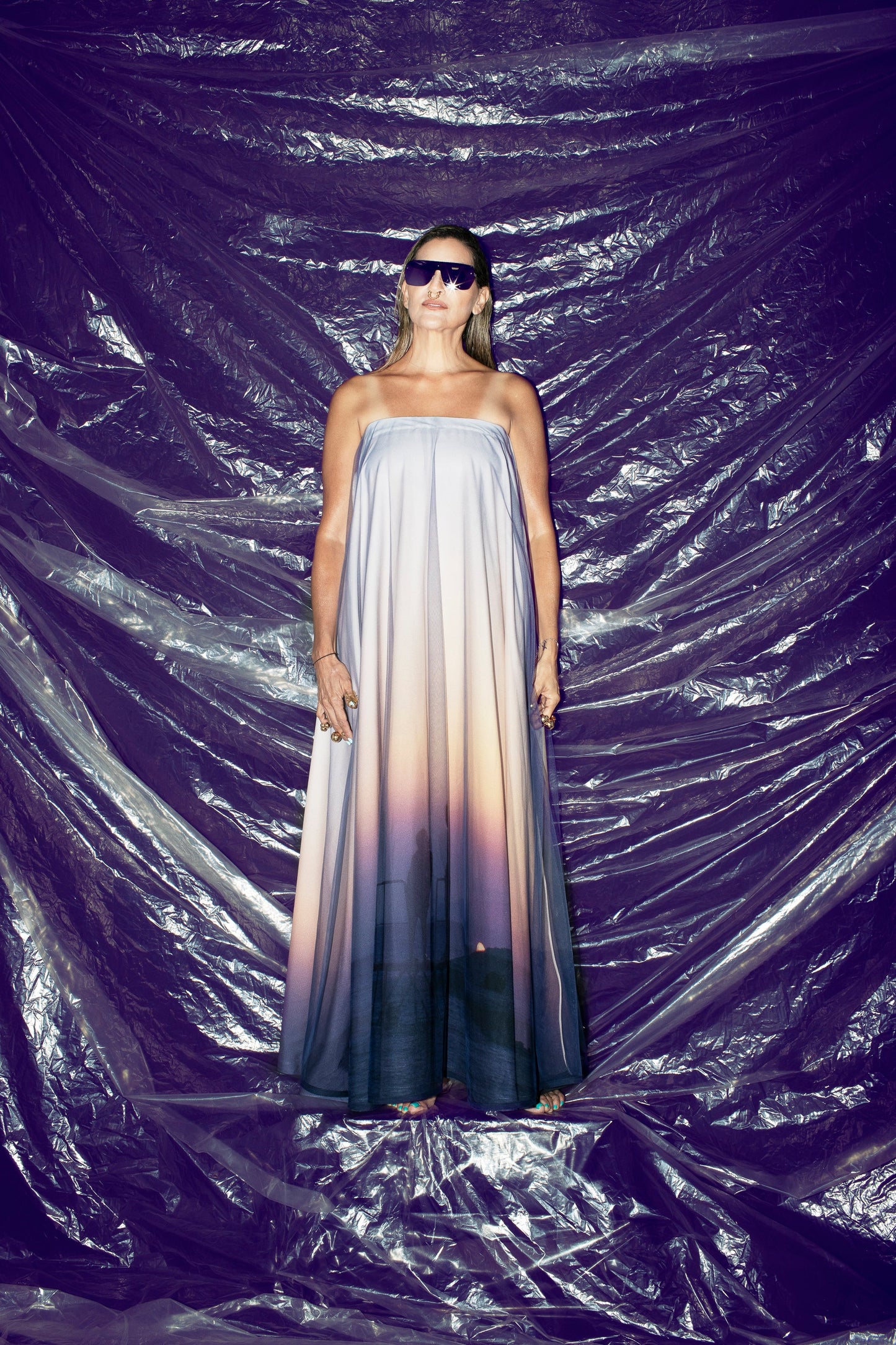 Naoshima Strapless Dress